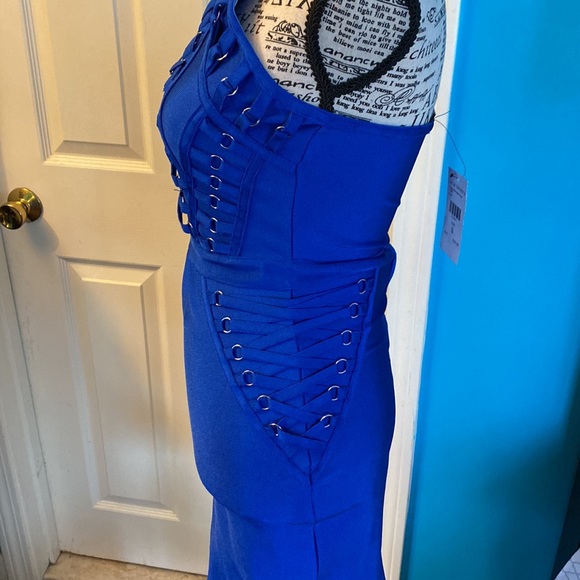Fashion Nova Royal Bandage dress size small - Picture 3 of 10